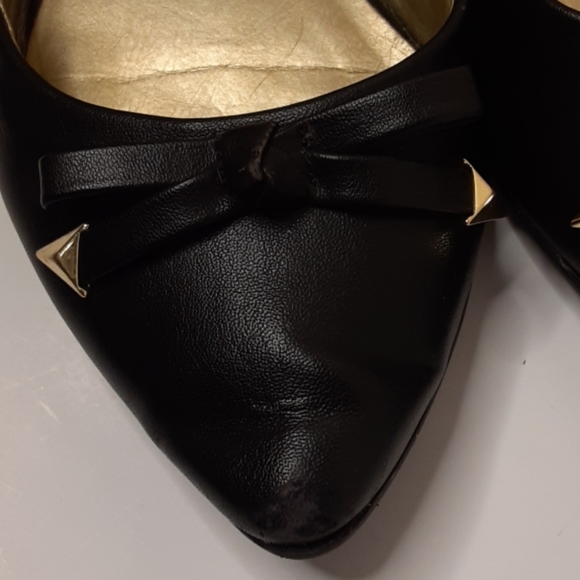 BCBGeneration Zephir Pointy Toe Stud Bow Flats - Picture 3 of 8